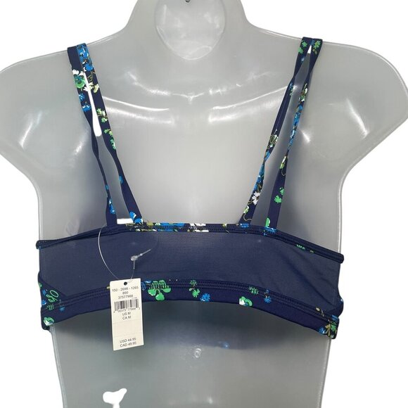 Offline by Aerie Navy Floral Medium Support Sports Bra Size M NWT Wire Free - Picture 5 of 5